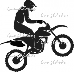 Motocross ugratás 2 db plottervágott autós matrica applikáló fóliával