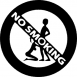 No smoking perverz 2 db plottervágott autós matrica applikáló fóliával