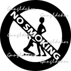No smoking perverz 2 db plottervágott autós matrica applikáló fóliával