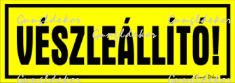 Vészleállító kismatrica