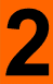 ADR narancssárga tábla 2-es szám
