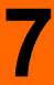 ADR narancssárga tábla 7-es szám