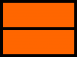 ADR veszélyt jelző szám nélküli narancssárga tábla matrica sávval
