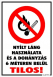 Nyílt láng használata és a dohányzás 6 méteren belül tilos! piktogrammal tábla matrica