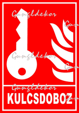 Kulcsdoboz piktogram tábla matrica