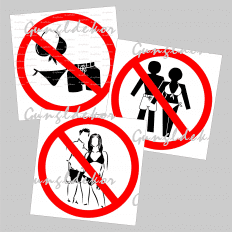 Öltözködési szabályzat Dress Code piktogramos tábla matrica