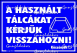 A használt tálcákat kérjük visszahozni piktogram tábla matrica