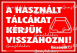 A használt tálcákat kérjük visszahozni piktogram tábla matrica