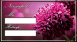Kreatív virágos névnapok tábla matrica beírható részekkel