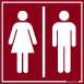 Női Férfi WC mosdó piktogram kismatrica tábla