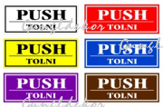 Push Tolni matrica ajtóra többféle színben