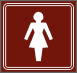 Toalett pálcika női tábla matrica