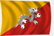 Bhután zászló