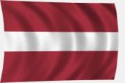 Lettország zászló