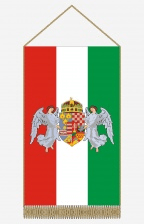 Magyar angyalos címeres asztali zászló
