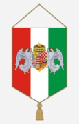 Magyar címeres angyalos autós zászló