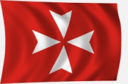 Máltai szeretetszolgálat zászló