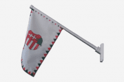 Műanyag felcsavarozható zászlótartó 45x30cm-es zászlókhoz